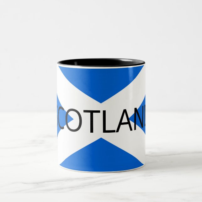 Caneca De Café Em Dois Tons Scottish Flag Scotland mugt (Centro)