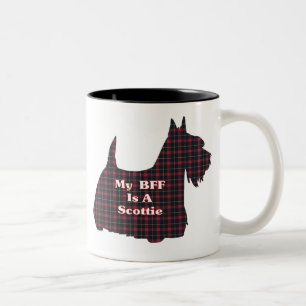 Caneca De Café Em Dois Tons Scottish Terrier BFF Mug