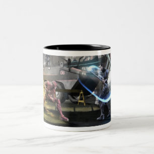 Caneca De Café Em Dois Tons Screenshot: Flash contra Nightwing
