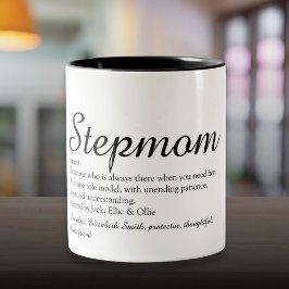 Caneca De Café Em Dois Tons Script Best Ever Stepman, Definição Stepman