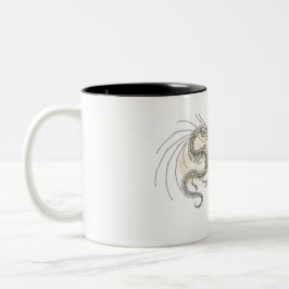 Caneca De Café Em Dois Tons Script Celestial: Vista a Legenda, Viva o Dia