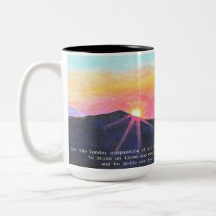 Caneca De Café Em Dois Tons Scripting Sunrise Mug