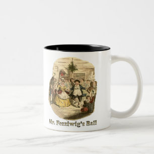 Caneca De Café Em Dois Tons Scrooge do Natal - uma canção de natal do Natal