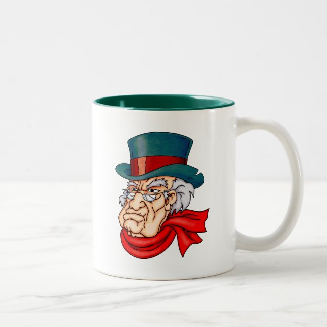 Caneca De Café Em Dois Tons Scrooge velho médio (Direita)