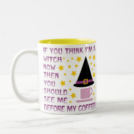 CANECA DE CAFÉ EM DOIS TONS SE ACHA QUE SOU UMA BRUXA AGORA...