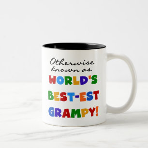 Caneca De Café Em Dois Tons Se não sabido como presentes do Melhor-est Grampy
