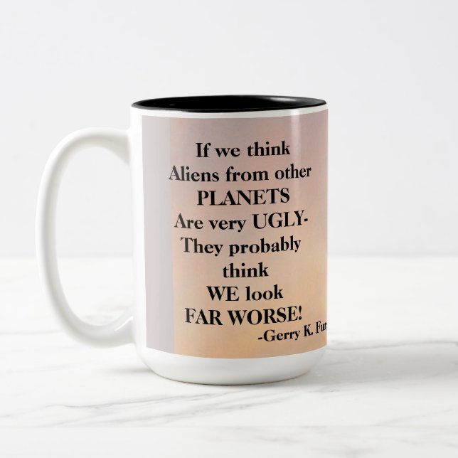 CANECA DE CAFÉ EM DOIS TONS SE PENSAMOS (Esquerda)