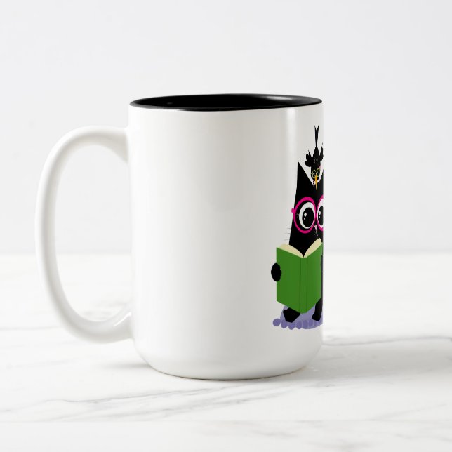 Caneca De Café Em Dois Tons Se perca em um bom livro - Mug (Esquerda)