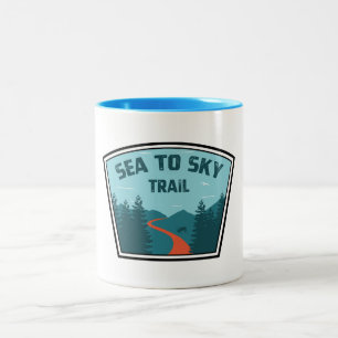 Caneca De Café Em Dois Tons Sea to Sky Trail Colúmbia Britânica