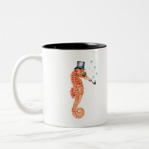 Caneca De Café Em Dois Tons Seacavalo Steampunk