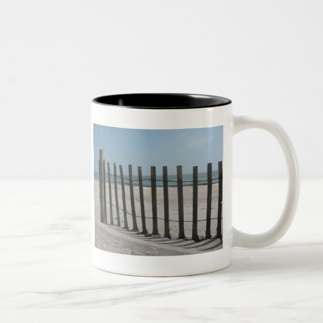 Caneca De Café Em Dois Tons Seashore Nacional da Ilha de Assateague (Direita)