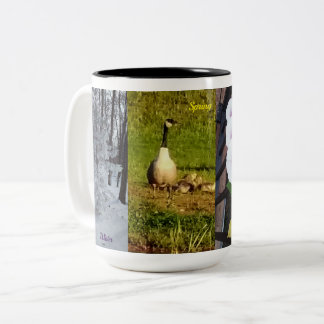 Caneca De Café Em Dois Tons Seasonal mug