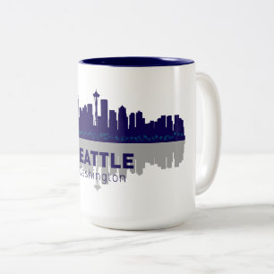 Caneca De Café Em Dois Tons Seattle Coffee Mug