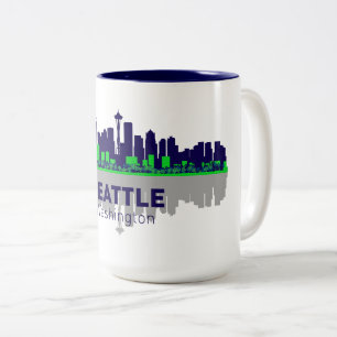 Caneca De Café Em Dois Tons Seattle Coffee Mug