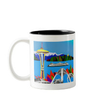 Seattle Emerald City Image Mug