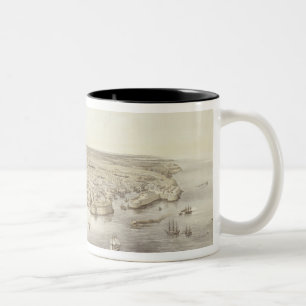Caneca De Café Em Dois Tons Sebastopol em toda sua glória, 1848, gravado em o