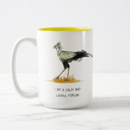 Caneca De Café Em Dois Tons Secretário Bird Afirma Mug De Café De Dois Tom