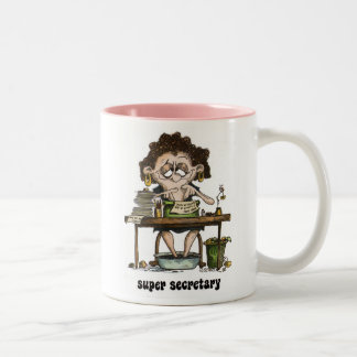 Caneca De Café Em Dois Tons secretário super