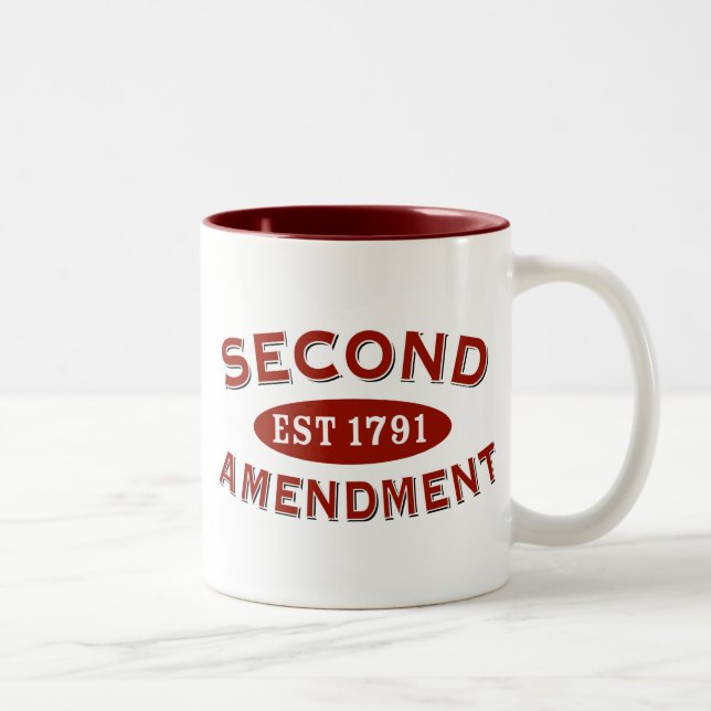 Caneca De Café Em Dois Tons Segunda alteração Est. 1791 (Direita)