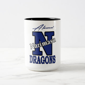 Caneca De Café Em Dois Tons Segundo grau Narimasu Dragons Japão Alumni