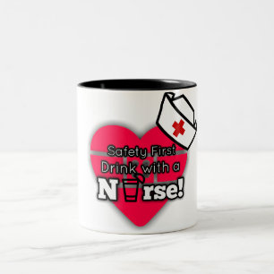 Caneca De Café Em Dois Tons Segurança em primeiro lugar