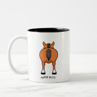 Caneca De Café Em Dois Tons Segure Seus Cavalos... Até Café! ☕ 🐴 😂