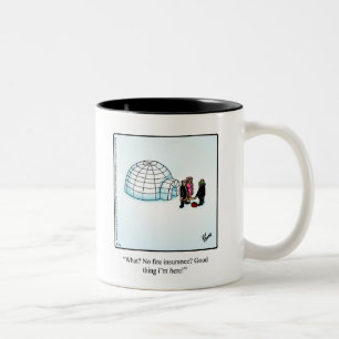 Caneca De Café Em Dois Tons Seguros Humor Café Mug "Spectickles"