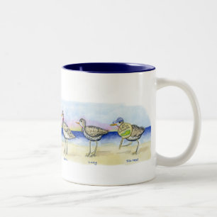 Caneca De Café Em Dois Tons seis borrelhos em uma caneca