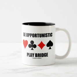 Caneca De Café Em Dois Tons Seja a ponte de jogo oportunista (quatro conjuntos