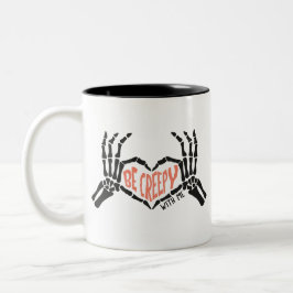 Caneca De Café Em Dois Tons Seja Assustador Comigo.