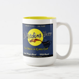 Caneca De Café Em Dois Tons Seja café Witching da fermentação