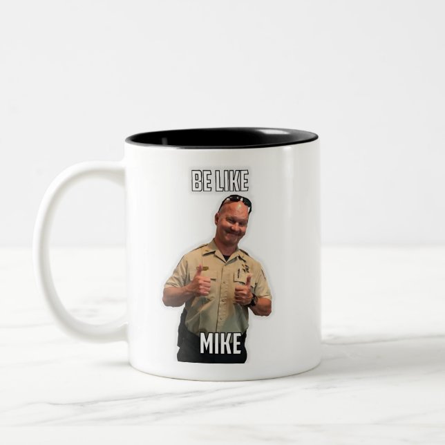 Caneca De Café Em Dois Tons Seja Como Mike Coffee Mug (Esquerda)