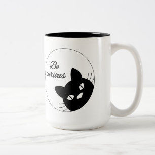 Caneca De Café Em Dois Tons Seja curioso