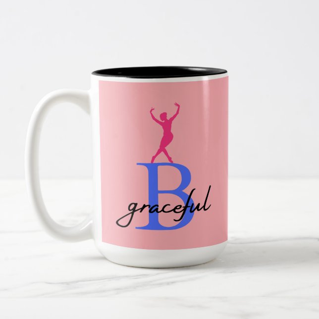 Caneca De Café Em Dois Tons Seja Graceful a Ballerina (Esquerda)