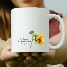 Caneca De Café Em Dois Tons Seja Obcecado Com Seu Próprio Potencial