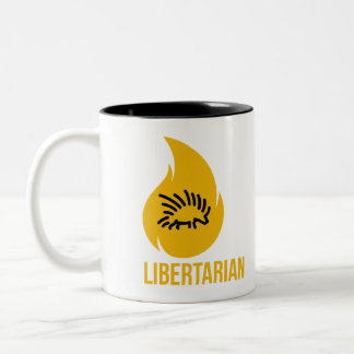 Caneca De Café Em Dois Tons Seja porco- do libertário