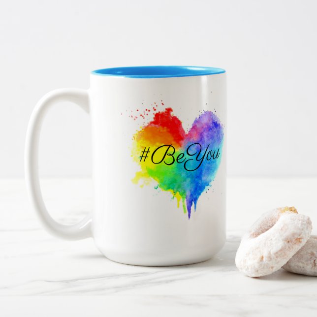 Caneca De Café Em Dois Tons Seja Você Mug (Com Donut)
