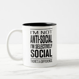 Caneca De Café Em Dois Tons SelectivelySocial