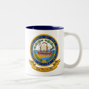 Caneca De Café Em Dois Tons Selo de New Hampshire