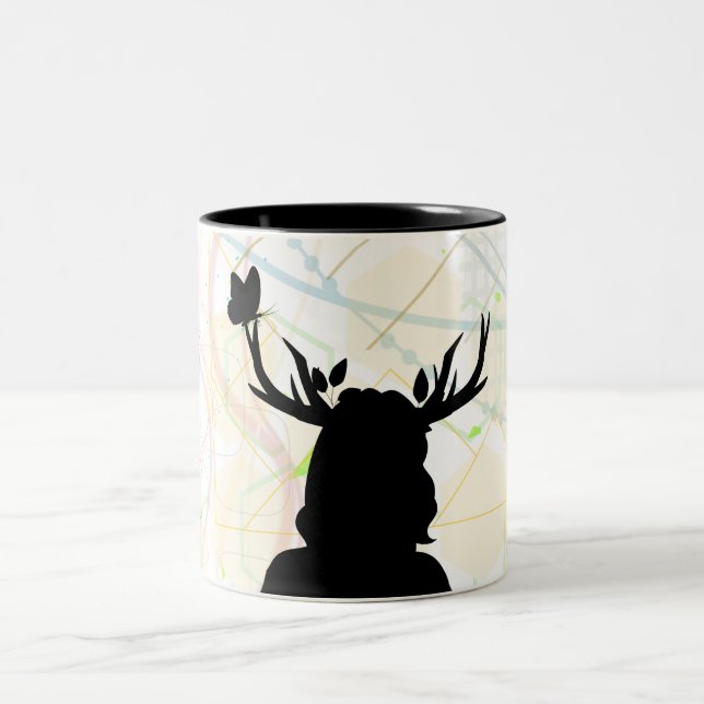 Caneca De Café Em Dois Tons Selvagem Com a Natureza (Centro)