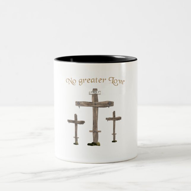 Caneca De Café Em Dois Tons sem amor maior (Centro)