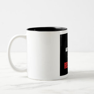 Caneca De Café Em Dois Tons Sem Desculpas, Apenas Resultados Motivação Academi