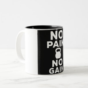 Caneca De Café Em Dois Tons Sem Dor Sem Ganho - Gym