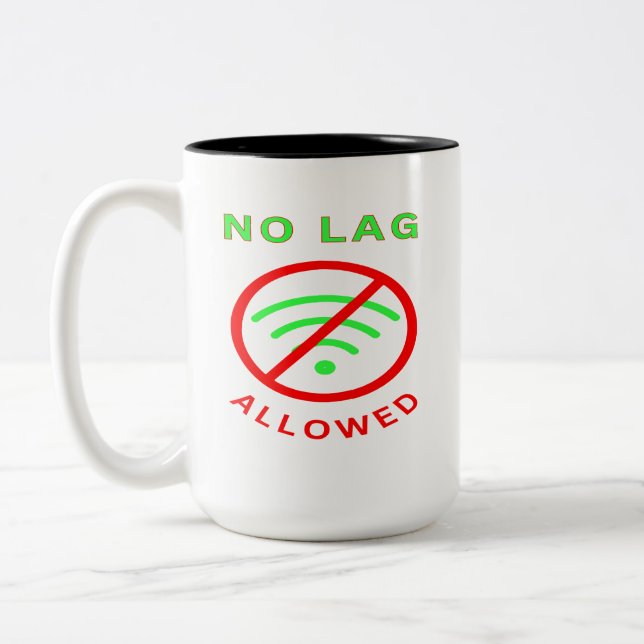 Caneca De Café Em Dois Tons Sem Lag em Torno (Esquerda)