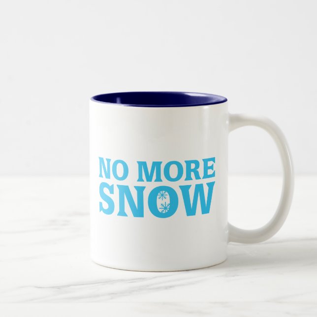 Caneca De Café Em Dois Tons Sem mais neve (Direita)