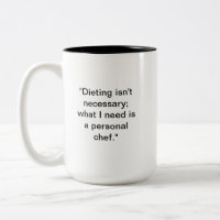 Sem Mug de Dieta | Presente de Foodie Engraçado