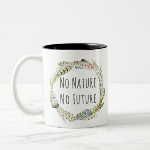 Caneca De Café Em Dois Tons Sem Natureza, Sem Futuro