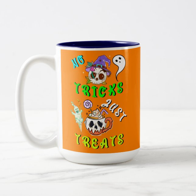 Caneca De Café Em Dois Tons Sem Truques Apenas Tira Cortes (Esquerda)