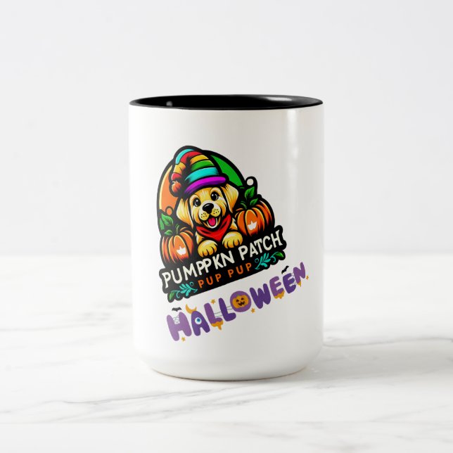 Caneca De Café Em Dois Tons Semente de Joy Pumpkin Patch (Centro)