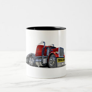 Caneca De Café Em Dois Tons Seminário de desenho animado